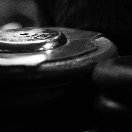 Dumbbells on the gym floor
