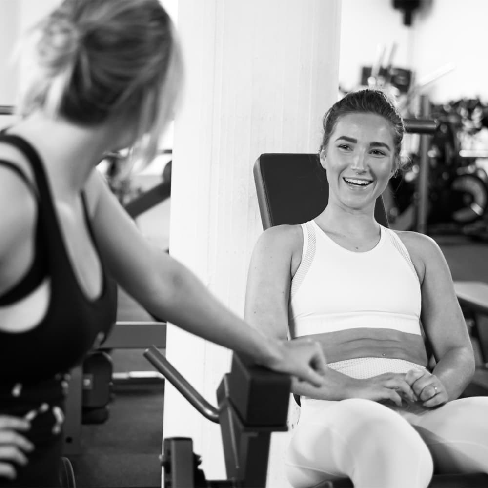 Lifestyle client training with her coach